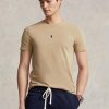 Camisetas de cuello redondo entalladas y personalizadas de Ralph Lauren para hombre en color caqui Camisetas de cuello redondo entalladas y personalizadas de Ralph Lauren para hombre en color caqui