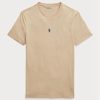 Camisetas de cuello redondo entalladas y personalizadas de Ralph Lauren para hombre en color caqui Camisetas de cuello redondo entalladas y personalizadas de Ralph Lauren para hombre en color caqui