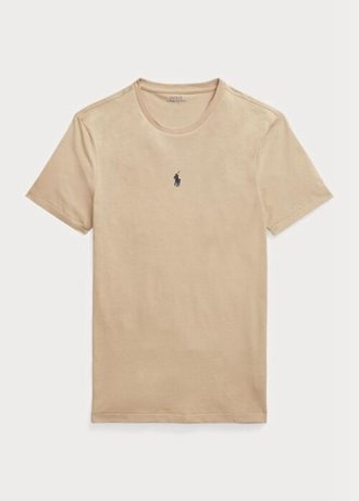 Camisetas de cuello redondo entalladas y personalizadas de Ralph Lauren para hombre en color caqui Camisetas de cuello redondo entalladas y personalizadas de Ralph Lauren para hombre en color caqui