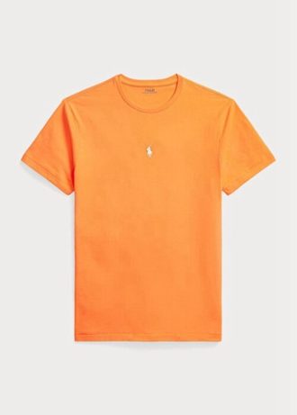 Camisetas de cuello redondo entalladas y personalizadas de Ralph Lauren para hombre en color naranja