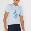 Camisetas de cuello redondo estampadas de Ralph Lauren para hombre en azul