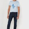 Camisetas de cuello redondo estampadas de Ralph Lauren para hombre en azul