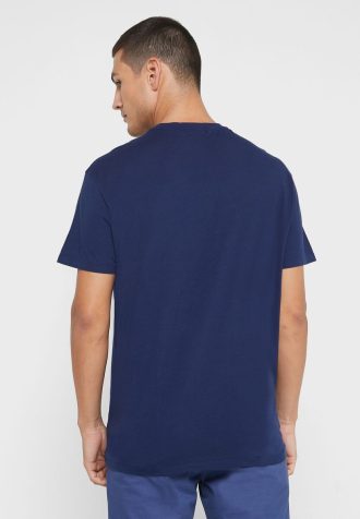 Camisetas de cuello redondo estampadas Ralph Lauren para hombre en azul marino