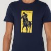 Camisetas de cuello redondo estampadas Ralph Lauren para hombre en azul marino