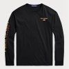 Camisetas deportivas Ralph Lauren Classic Fit Polo para hombre, color negro Camisetas deportivas Ralph Lauren Classic Fit Polo para hombre, color negro
