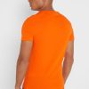 Camisetas esenciales de cuello redondo Ralph Lauren para hombre en color naranja Camisetas esenciales de cuello redondo Ralph Lauren para hombre en color naranja