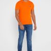 Camisetas esenciales de cuello redondo Ralph Lauren para hombre en color naranja Camisetas esenciales de cuello redondo Ralph Lauren para hombre en color naranja