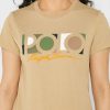 Camisetas gráficas de cuello redondo Ralph Lauren para mujer en color marrón