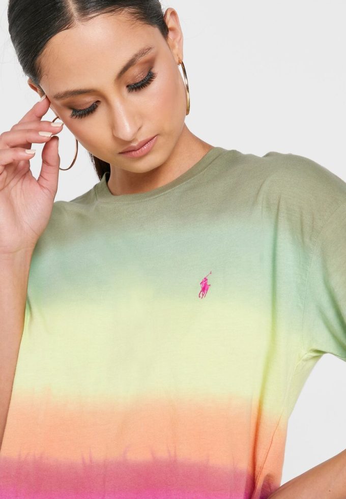 Camisetas gráficas multicolores de cuello redondo de Ralph Lauren para mujer Camisetas gráficas multicolores de cuello redondo de Ralph Lauren para mujer