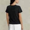 Camisetas negras con el logotipo de Ralph Lauren RL para mujer Camisetas negras con el logotipo de Ralph Lauren RL para mujer