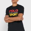 Camisetas negras de cuello redondo con el logotipo de Ralph Lauren para hombre