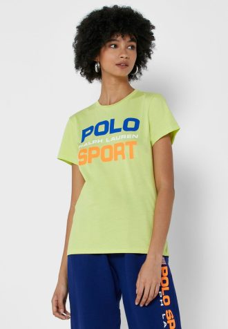Camisetas polo amarillas Ralph Lauren para mujer