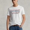 Camisetas polo Ralph Lauren blancas de corte entallado para hombre Camisetas polo Ralph Lauren blancas de corte entallado para hombre