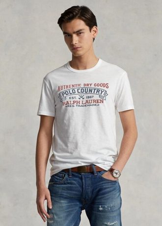 Camisetas polo Ralph Lauren blancas de corte entallado para hombre Camisetas polo Ralph Lauren blancas de corte entallado para hombre