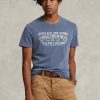Camisetas polo Ralph Lauren de corte entallado para hombre, en azul