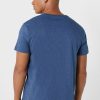 Camisetas Ralph Lauren azules con cuello en V y logo en el pecho para hombre Camisetas Ralph Lauren azules con cuello en V y logo en el pecho para hombre