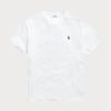 Camisetas Ralph Lauren blancas de cuello redondo y corte clásico para hombre Camisetas Ralph Lauren blancas de cuello redondo y corte clásico para hombre