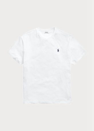 Camisetas Ralph Lauren blancas de cuello redondo y corte clásico para hombre Camisetas Ralph Lauren blancas de cuello redondo y corte clásico para hombre