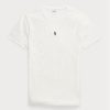 Camisetas Ralph Lauren blancas de cuello redondo y corte entallado para hombre