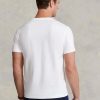 Camisetas Ralph Lauren blancas de cuello redondo y corte entallado para hombre