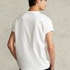 Camisetas Ralph Lauren blancas de jersey grueso de corte clásico para hombre
