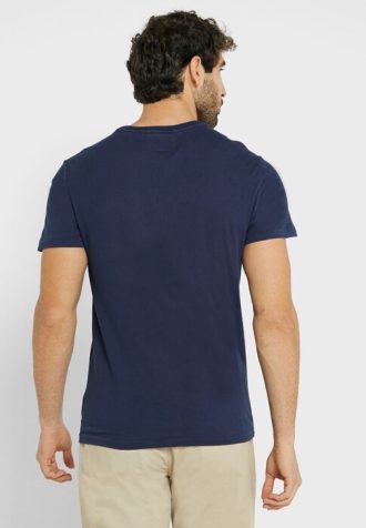Camisetas Ralph Lauren con logo en el pecho para hombre en azul marino Camisetas Ralph Lauren con logo en el pecho para hombre en azul marino