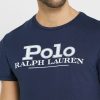 Camisetas Ralph Lauren con logo en el pecho para hombre en azul marino Camisetas Ralph Lauren con logo en el pecho para hombre en azul marino