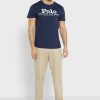 Camisetas Ralph Lauren con logo en el pecho para hombre en azul marino Camisetas Ralph Lauren con logo en el pecho para hombre en azul marino