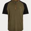 Camisetas Ralph Lauren de alto rendimiento en color oliva para hombre, personalizadas y ajustadas