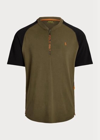 Camisetas Ralph Lauren de alto rendimiento en color oliva para hombre, personalizadas y ajustadas Camisetas Ralph Lauren de alto rendimiento en color oliva para hombre, personalizadas y ajustadas