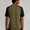 Camisetas Ralph Lauren de alto rendimiento en color oliva para hombre, personalizadas y ajustadas
