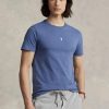 Camisetas Ralph Lauren de cuello redondo, personalizadas y entalladas, en azul marino para hombre Camisetas Ralph Lauren de cuello redondo, personalizadas y entalladas, en azul marino para hombre