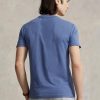 Camisetas Ralph Lauren de cuello redondo, personalizadas y entalladas, en azul marino para hombre Camisetas Ralph Lauren de cuello redondo, personalizadas y entalladas, en azul marino para hombre