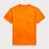 Camisetas Ralph Lauren de jersey grueso de corte clásico en color naranja para hombre Camisetas Ralph Lauren de jersey grueso de corte clásico en color naranja para hombre