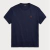 Camisetas Ralph Lauren de jersey grueso de corte clásico para hombre en azul marino