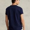 Camisetas Ralph Lauren de jersey grueso de corte clásico para hombre en azul marino