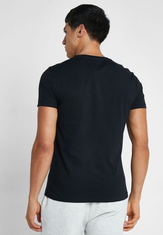 Camisetas Ralph Lauren Essential con cuello en V para hombre, color negro Camisetas Ralph Lauren Essential con cuello en V para hombre, color negro