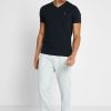 Camisetas Ralph Lauren Essential con cuello en V para hombre, color negro