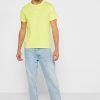 Camisetas Ralph Lauren Essential de cuello redondo amarillas para hombre