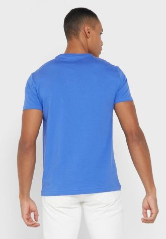 Camisetas Ralph Lauren Essential de cuello redondo para hombre en azul Camisetas Ralph Lauren Essential de cuello redondo para hombre en azul