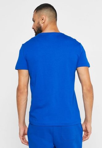 Camisetas Ralph Lauren Essential de cuello redondo para hombre en azul Camisetas Ralph Lauren Essential de cuello redondo para hombre en azul