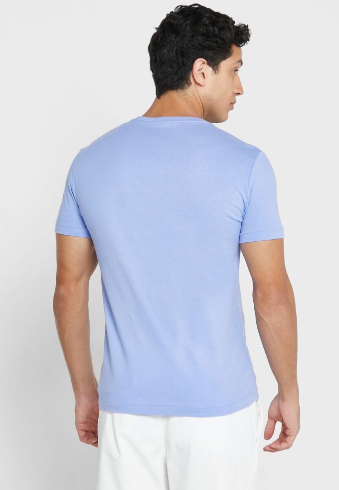 Camisetas Ralph Lauren Essential de cuello redondo para hombre en azul Camisetas Ralph Lauren Essential de cuello redondo para hombre en azul
