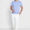 Camisetas Ralph Lauren Essential de cuello redondo para hombre en azul Camisetas Ralph Lauren Essential de cuello redondo para hombre en azul