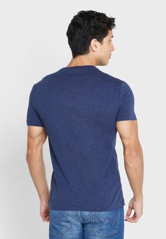Camisetas Ralph Lauren Essential de cuello redondo para hombre en azul marino Camisetas Ralph Lauren Essential de cuello redondo para hombre en azul marino