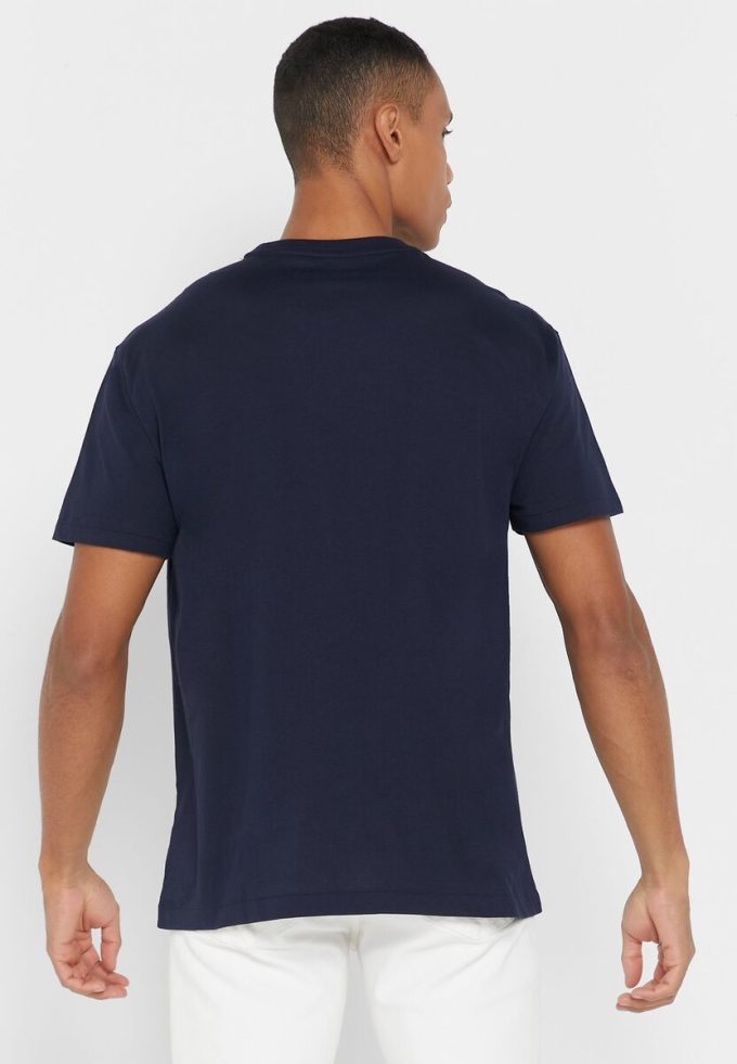 Camisetas Ralph Lauren Essential de cuello redondo para hombre en azul marino