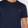 Camisetas Ralph Lauren Essential de cuello redondo para hombre en azul marino