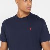 Camisetas Ralph Lauren Essential de cuello redondo para hombre en azul marino