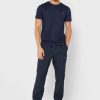 Camisetas Ralph Lauren Essential de cuello redondo para hombre en azul marino