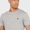 Camisetas Ralph Lauren Essential de cuello redondo para hombre en gris