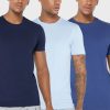 Camisetas Ralph Lauren multicolores de cuello redondo para hombre (paquete de 3)